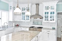 White Kitchen Cabinets Used in Kitchen Remodel